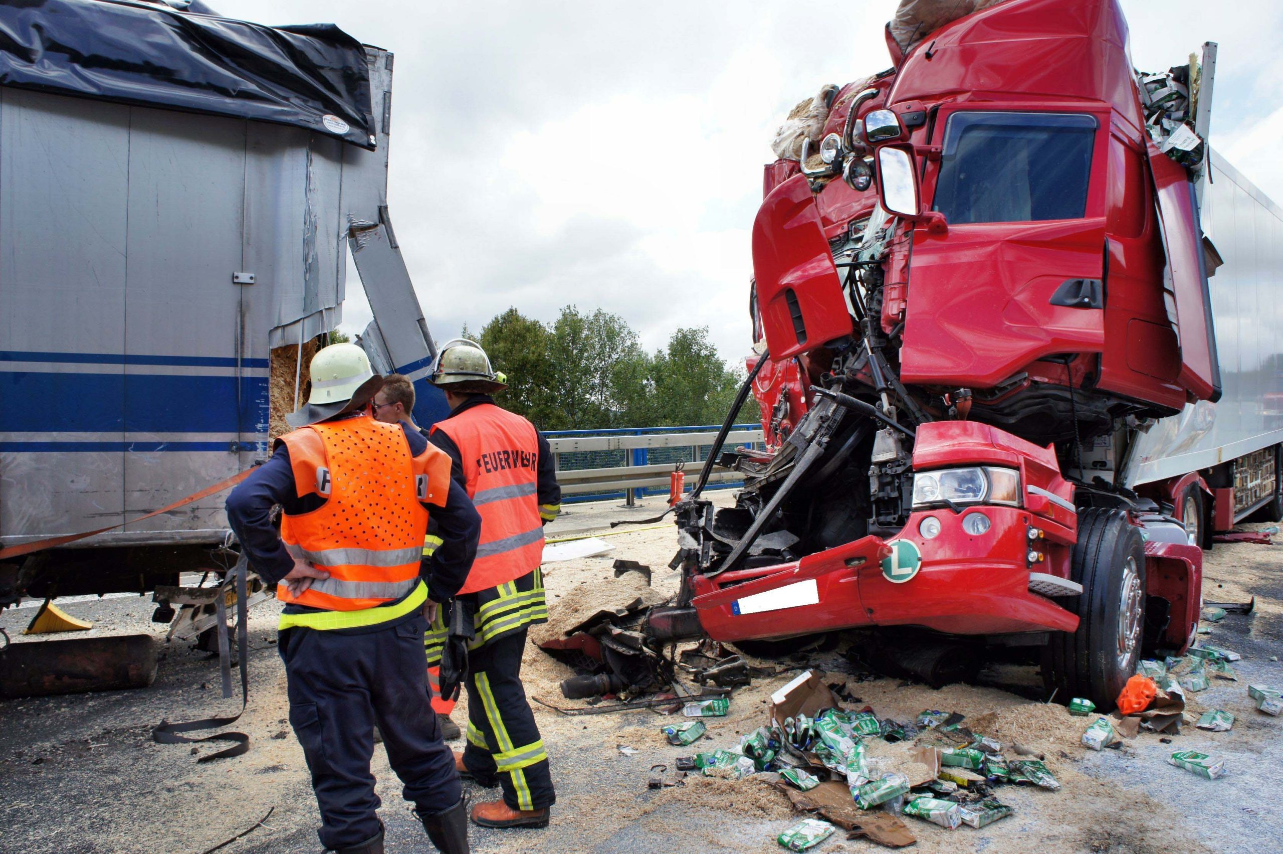 Horrorcrash eines Lkw